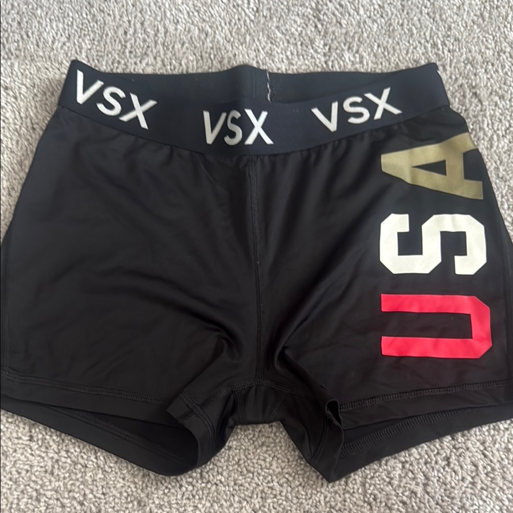 VSX Black Shorts with USA Graphic